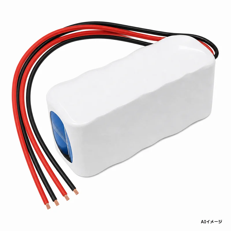 KR1.2SCH-10W相当品 電池屋製新品 12V1.2Ah  組電池 三洋ジーエスソフトエナジー相当品 コネクターなし リード線4本
