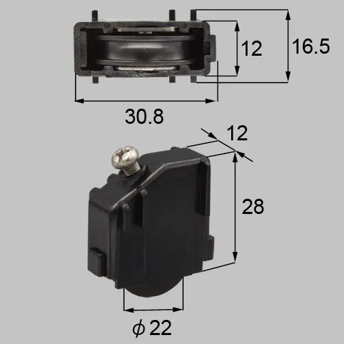 UHP3B LIXIL・トステム 純正品 新品 排引戸用戸車 浴室ドア部品  【送料全国一律275円】