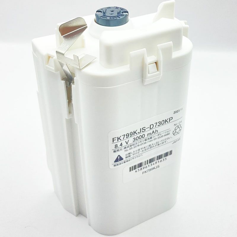 FK799KJ相当品 電池屋製新品 パナソニック製非常灯用交換電池 8.4V3000mAh FK799K相当品 コネクター付きそのまま取付できます。