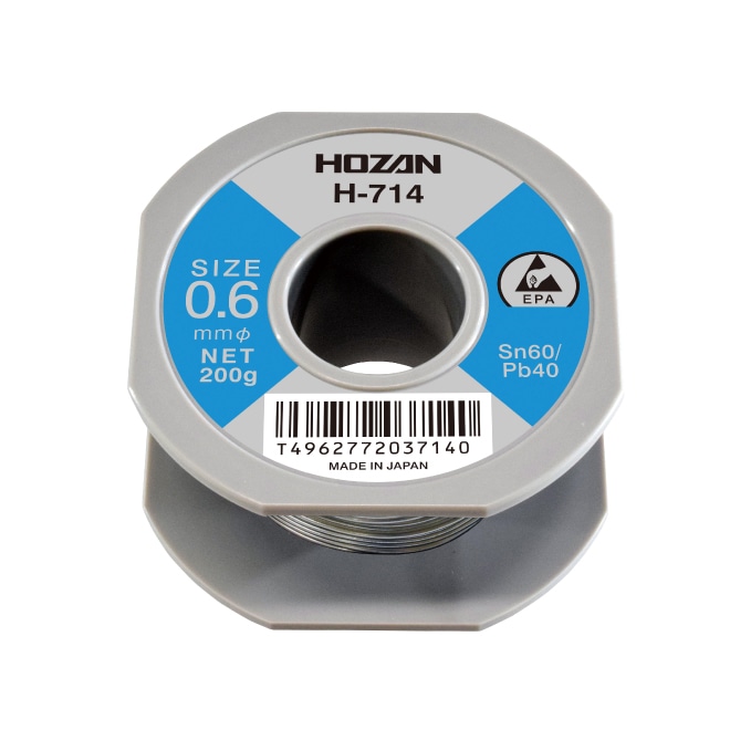 H-714 ホーザン 新品 ハンダ（Sn60%） 0.6mmφ･200g HOZAN