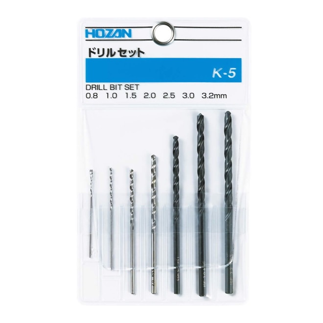 K-5 ホーザン 新品 ドリルセット（7本組） HOZAN